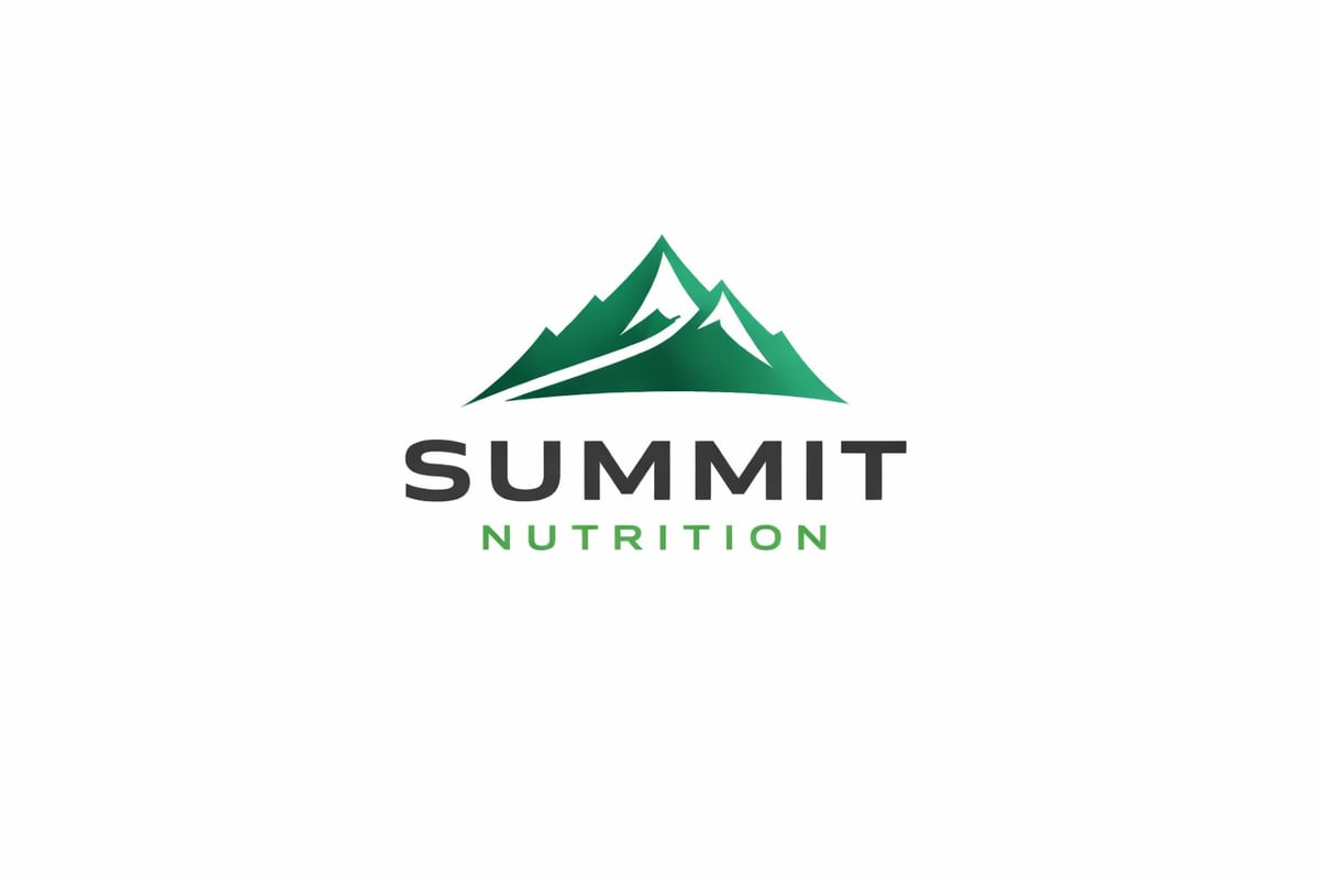 Summit Nutrition logo featuring a green mountain peak with text below